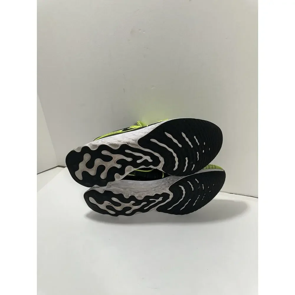 Nike Mens React Infinity Run Flyknit 2 Volt Black Running Shoes CT2357-700 Sz 14